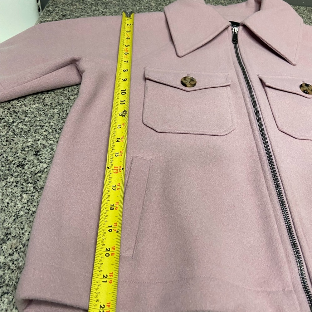 VELVET HEARTS Womens Lavender Oversized Peacoat Soft minimalist Boho Lagenlook M - Picture 11 of 16